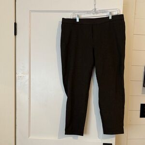 J. Jill Heather brown Ponte slim leg Trousers.